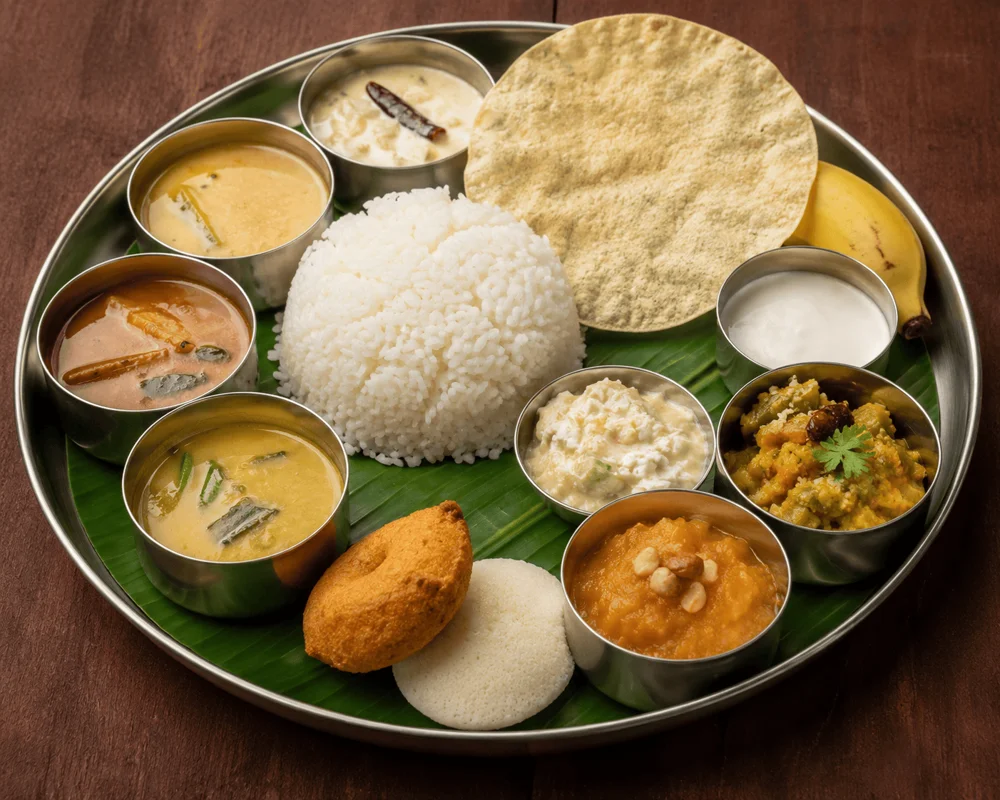 South Indian thali